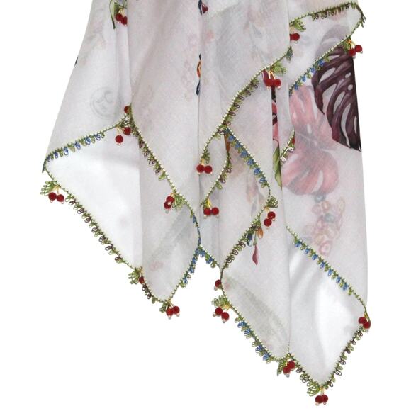 Tulbent Scarf Handmade Crochet Detailing NWOT - Picture 8 of 8